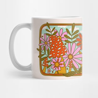 Mushrooms and Flowers Mug